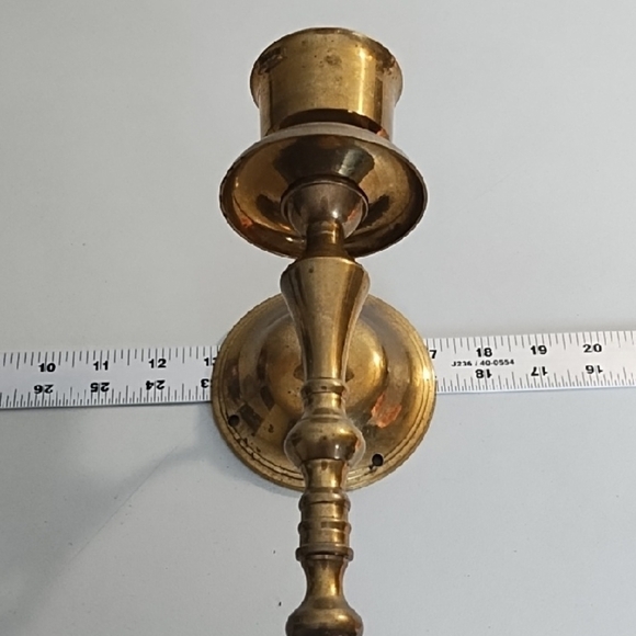 Vintage Gatco Solid Brass Wall Candle Holder Accent - Picture 9 of 10